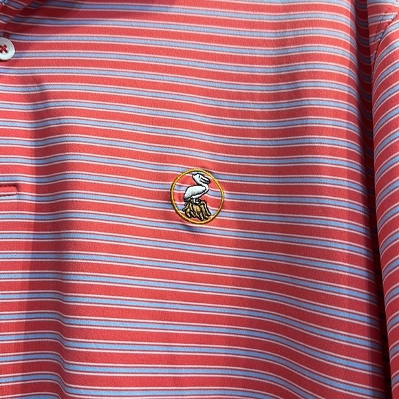 Men’s Fairway & Greene Striped Polyester & Spandex Golf Polo Size XL - Picture 4 of 8